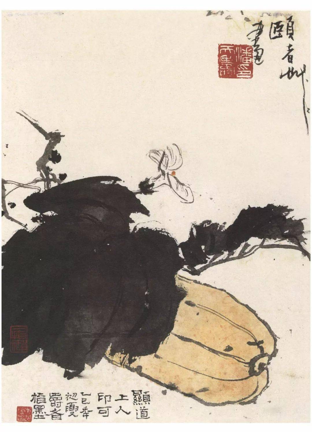 120幅任伯年蒲华潘天寿吴茀之来楚生花鸟册欣赏必须要收藏