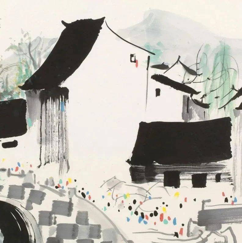 绘画大师——吴冠中画作欣赏(96张高清图)_油画_成交_国展