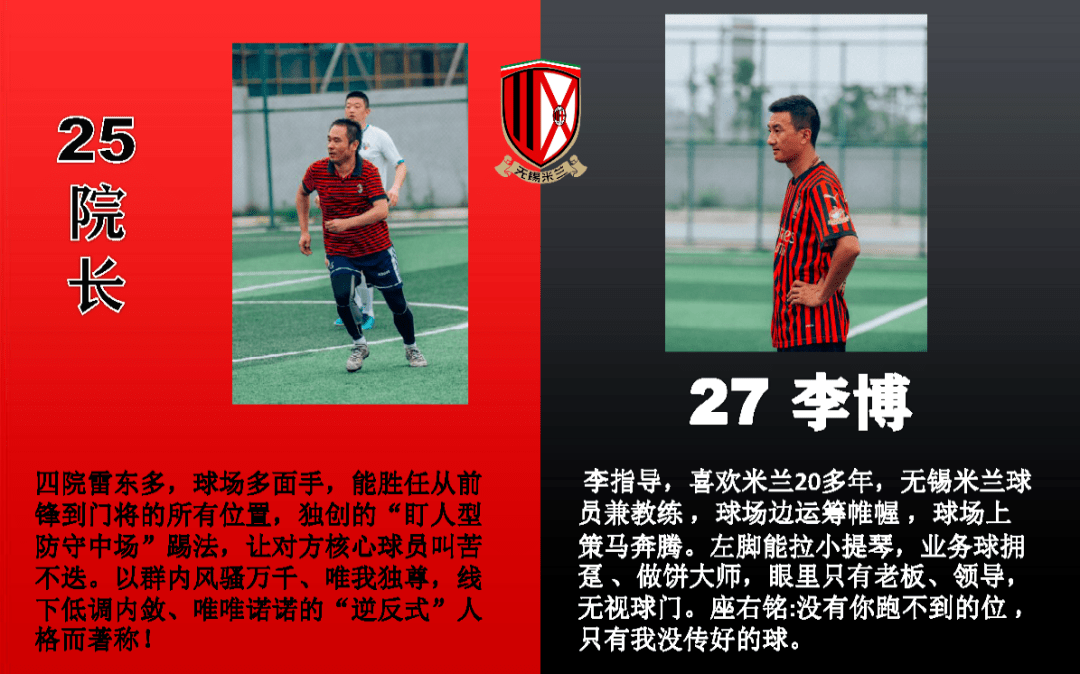 无锡米兰战队巡礼丨球员介绍