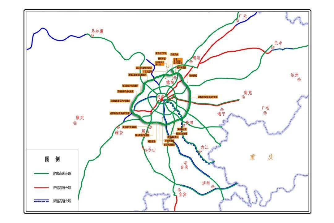 成都环路图图片