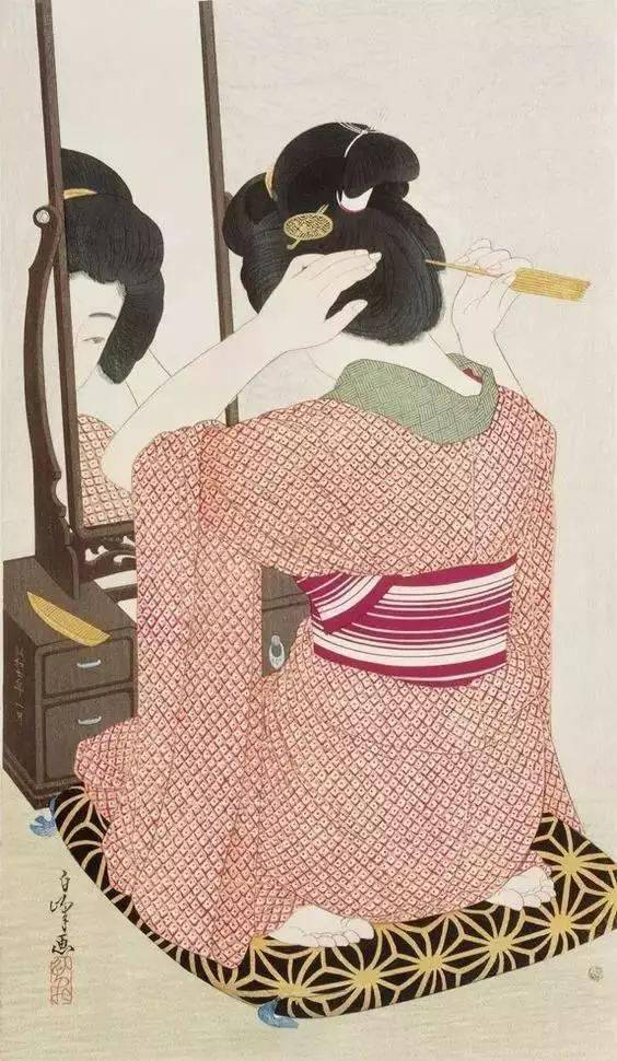 唐代《簪花仕女图》与日本女人一切尽在不言中_浮世绘_艺术_时代