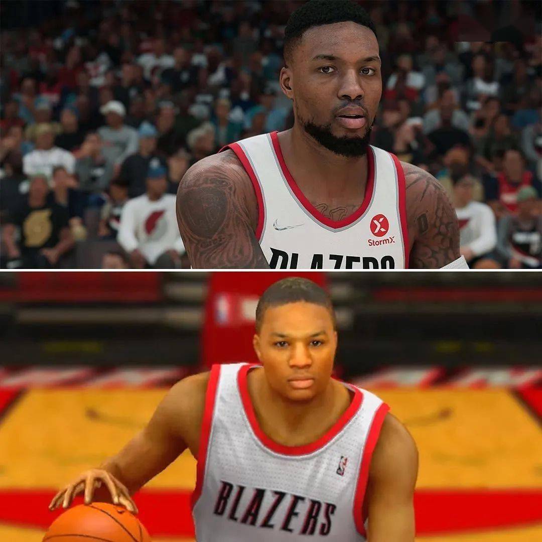 科技在进步！球员2K对比图