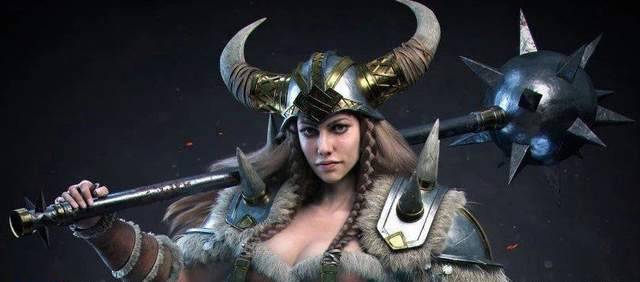 维京女战士的建模与雕塑