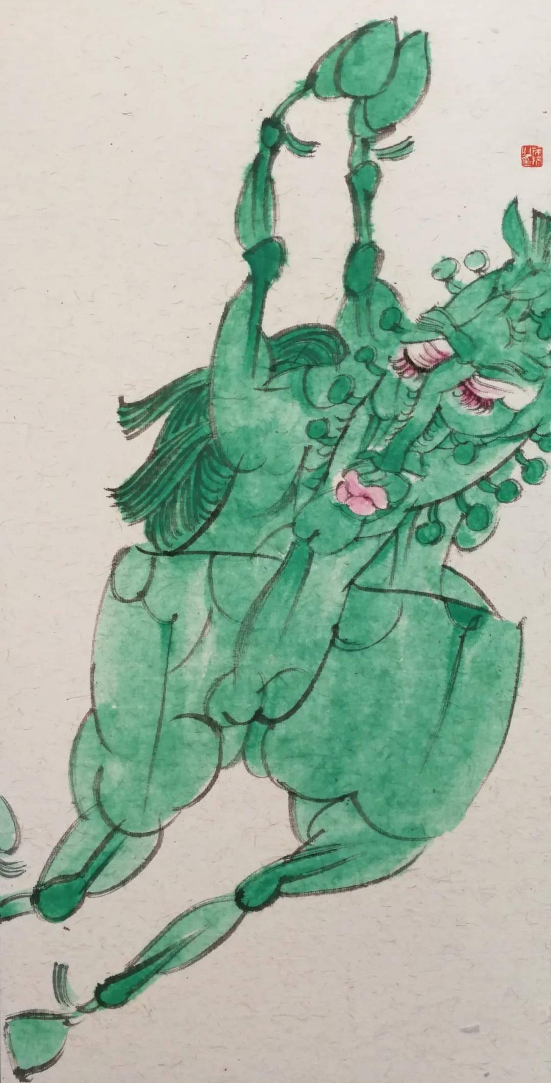 来看这位画家的前卫表达_苏茂_艺术_马型