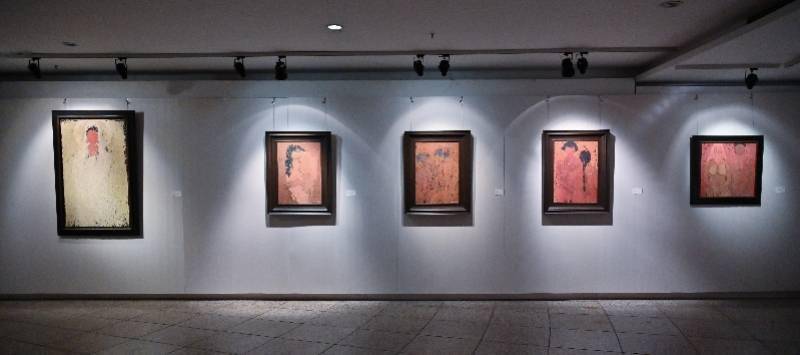 登陆|瞬间成画，泼彩流痕，袁小楼作品展“无相”登陆中华世纪坛