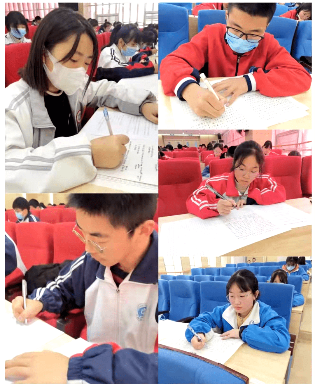 11月26日上午,312名进入决赛的高中生齐聚莘州中学,从两个题目中选一