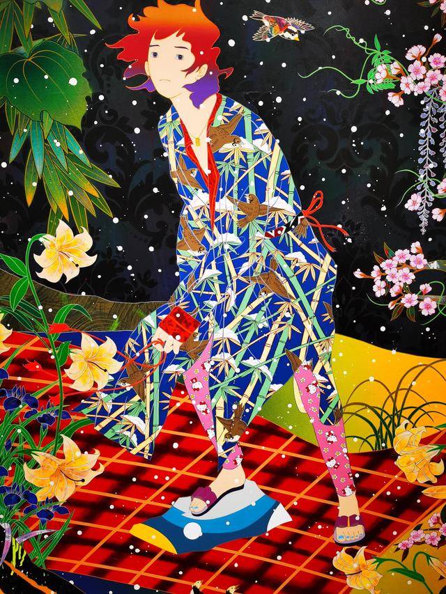 二十一世纪现代浮世绘里的花美男_色彩_松山_荧光