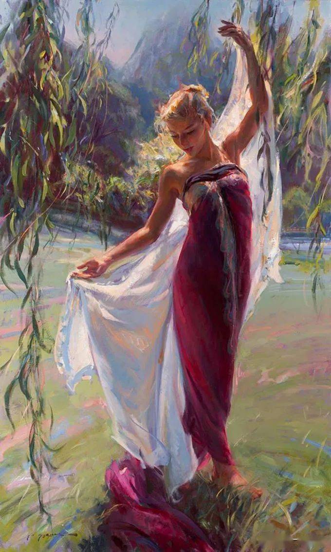 这样的色彩和光影,美得让人陶醉_中的人物_绘画_美国