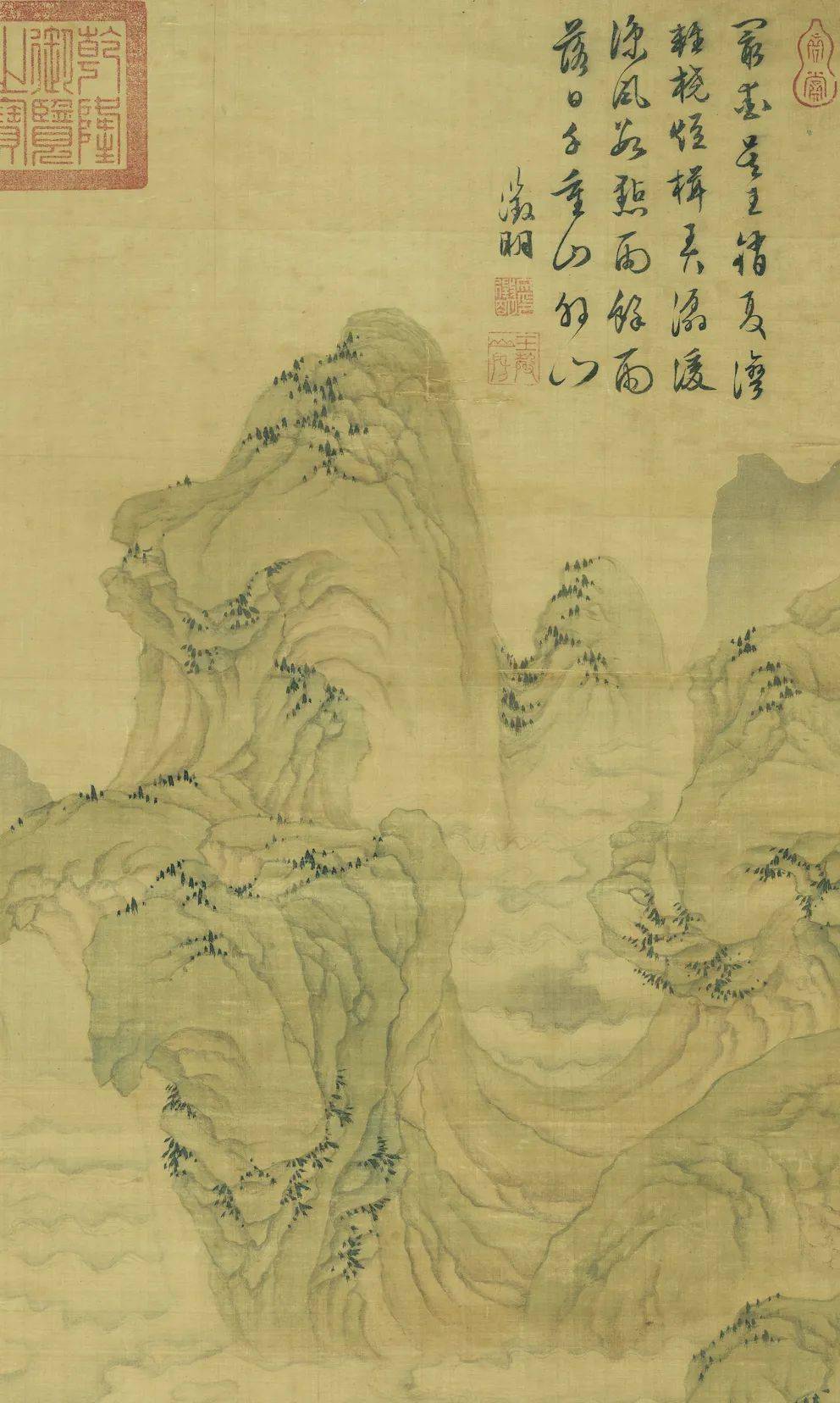 赏画|文徵明《溪山秋霁图》_版权_内容_廖伟夫