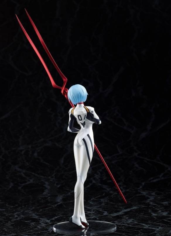 eva绫波丽手办手持朗基努斯之枪表情温婉动人