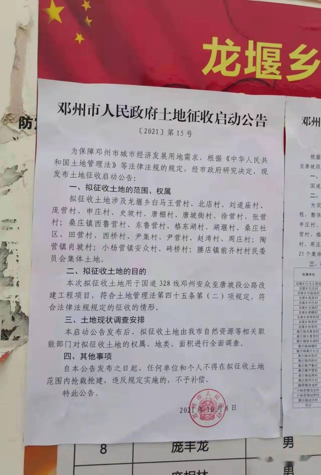 鄧州未來城區範圍要來啦又一條交通主幹道土地徵收中