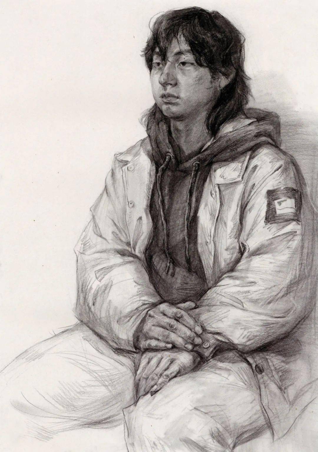 素描半身像写生堪称一绝,想考国美的必看!