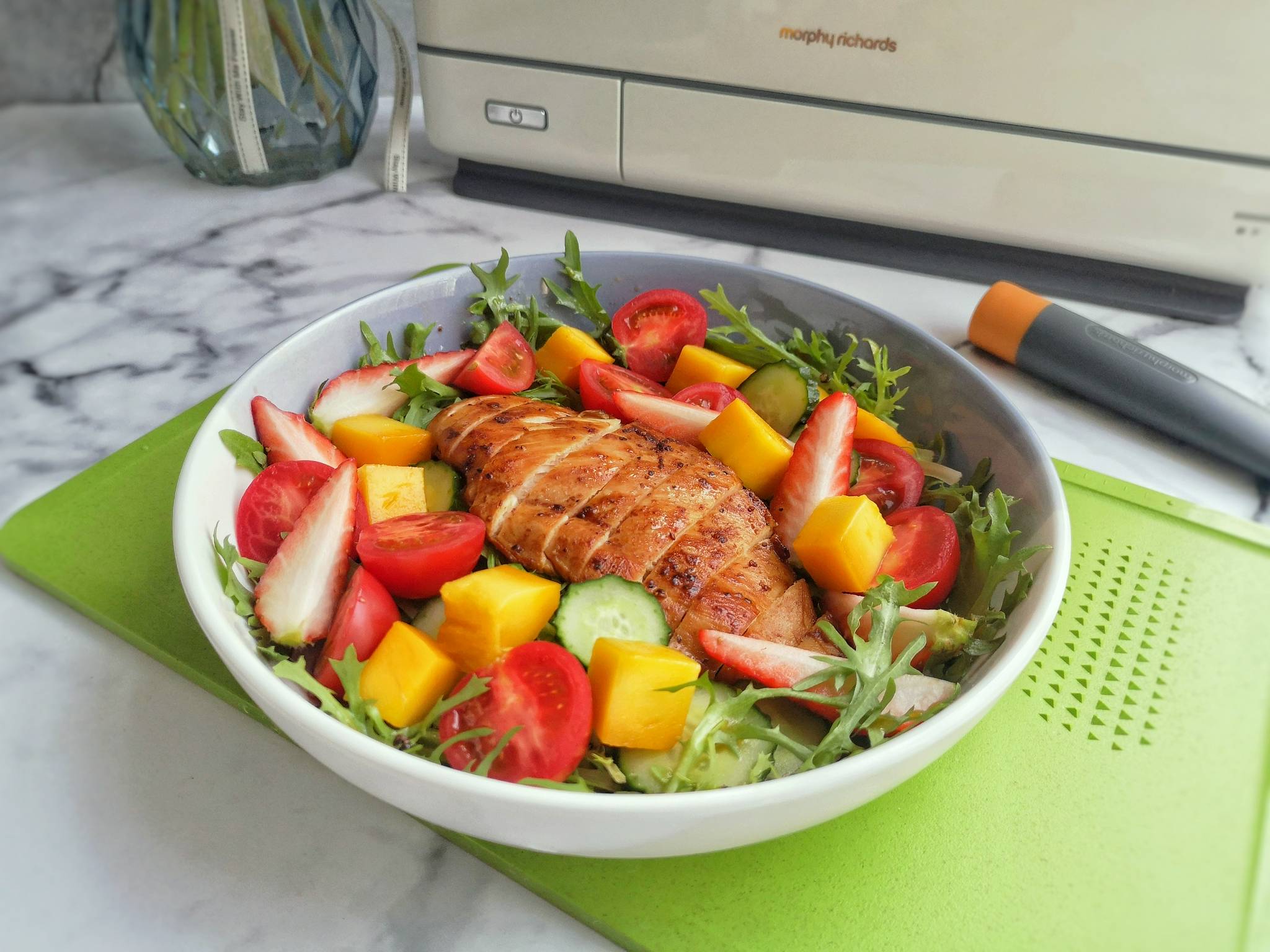 爽口黑椒鸡肉沙拉滑嫩鲜香低脂健康还少油一吃就爱上