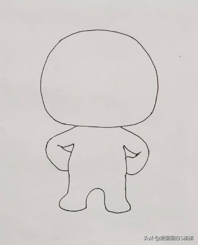 儿童画超级小熊布迷简单可爱的幼儿简笔画