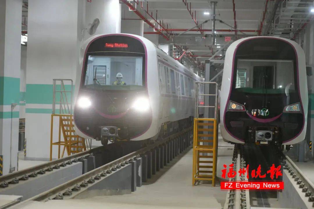 刚刚福州地铁5号线空载试运行