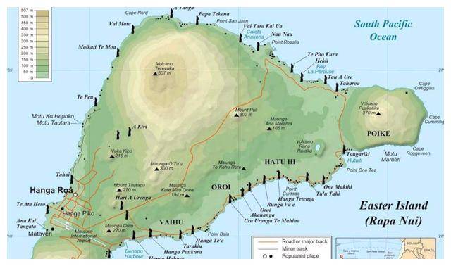 复活节岛上的巨型石像 莫阿伊 重达几百吨 人力无法完成 人类 外星人 岛屿