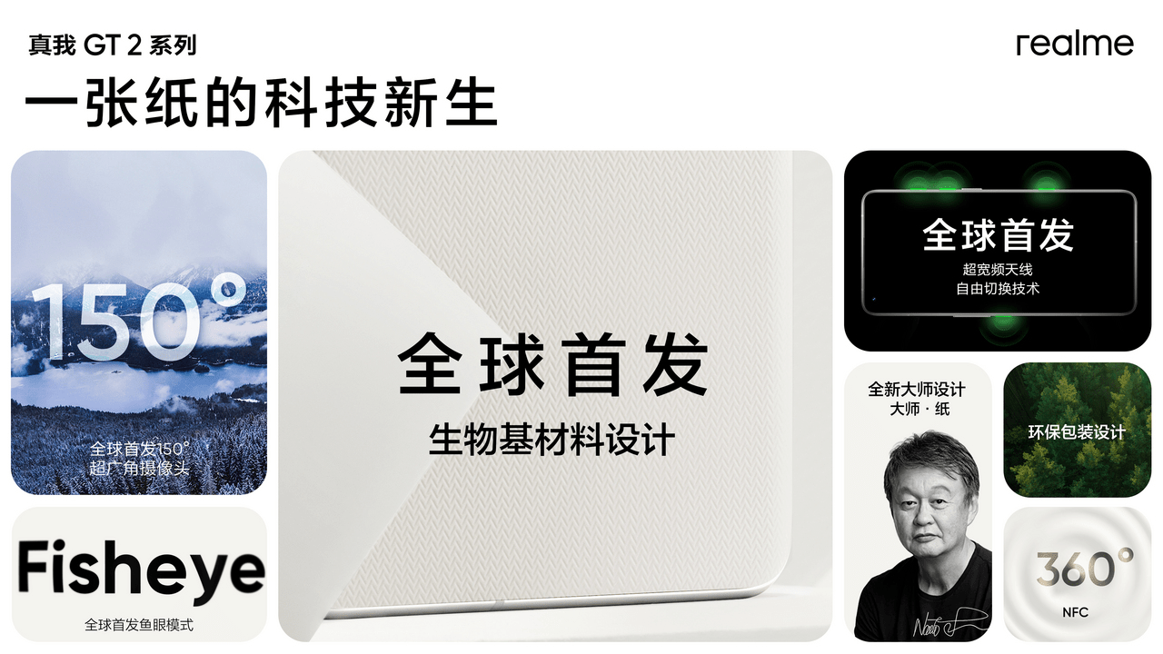 realme|realme 发布全球首款生物基材料手机真我 GT2 Pro