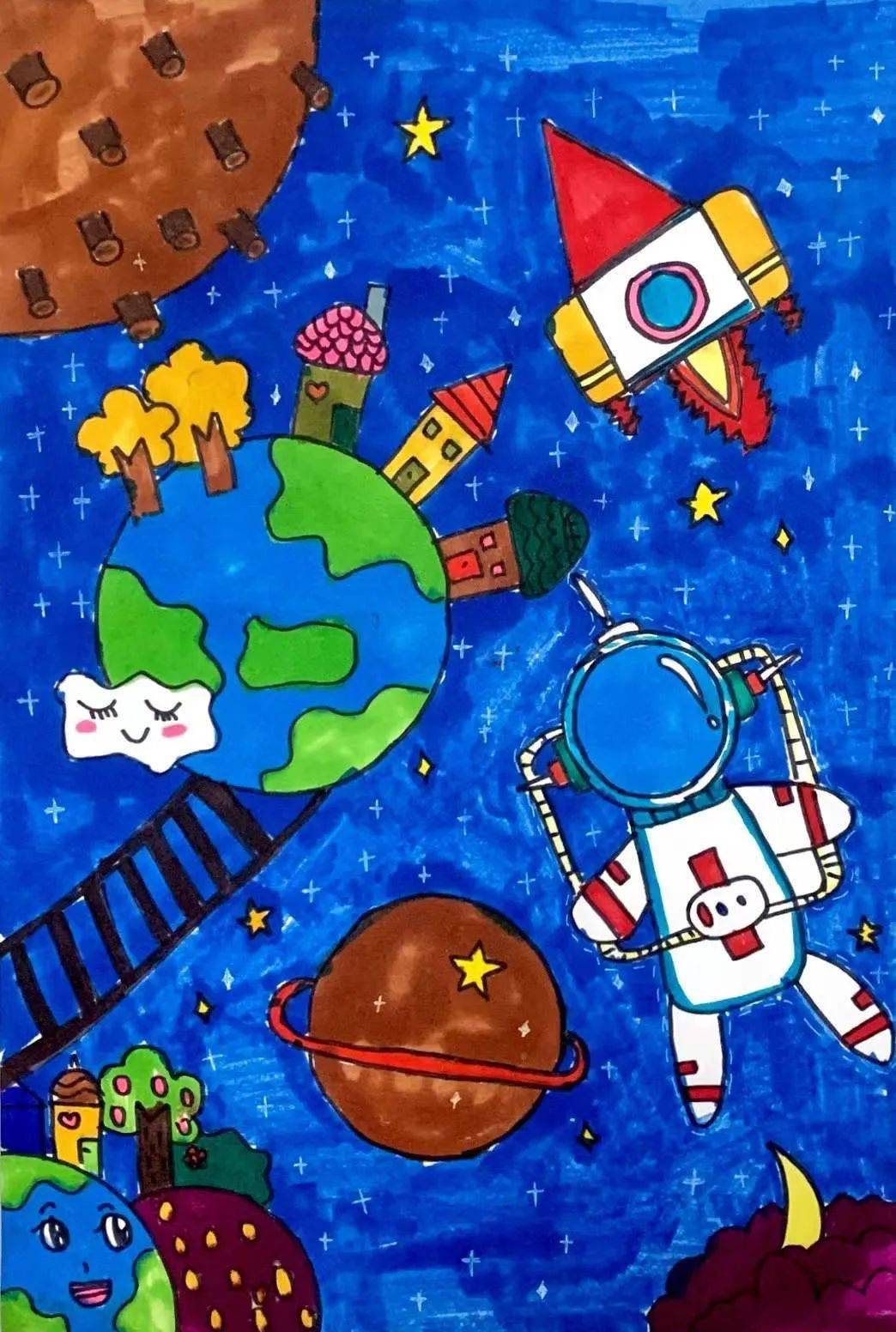 校园动态童心溢彩手绘多彩文峰