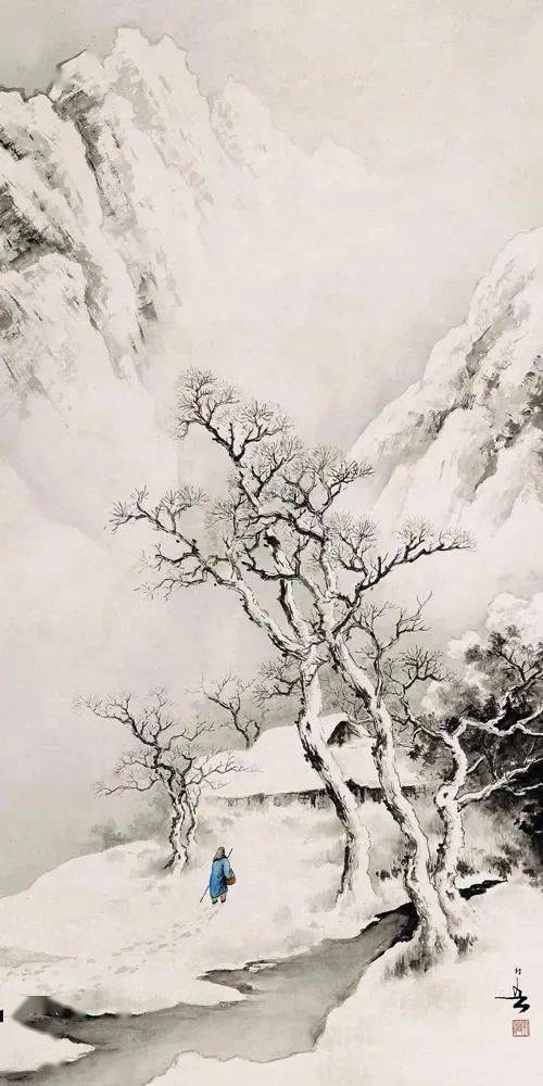 冬至名家冬景山水送给你