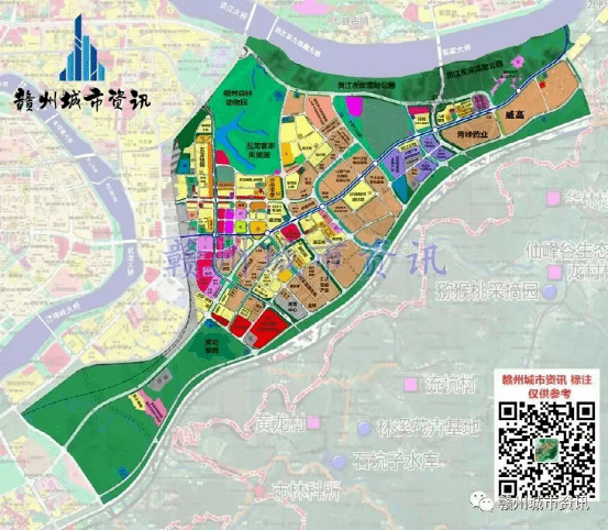 转发收藏赣州蓉江新区楼盘分布价格示意图