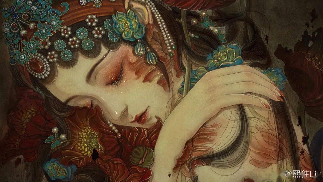 画皮画骨难画魂,看了她笔下的女妖,才知道什么是回眸一笑百媚生_美人