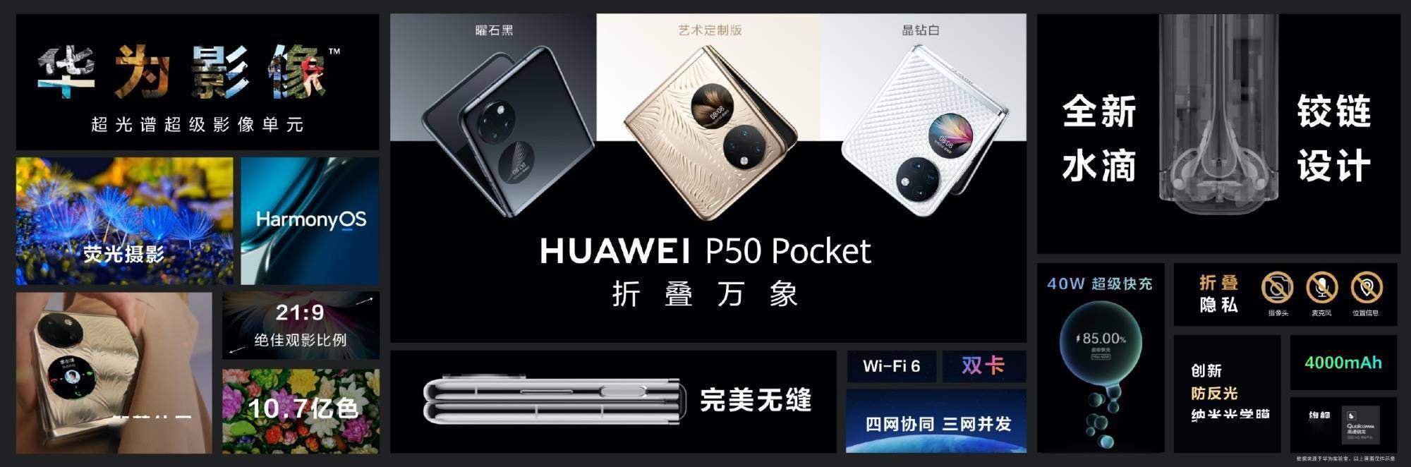 旗舰|华为P50宝盒发布，纵横之间，华为正式完成双折叠旗舰布局