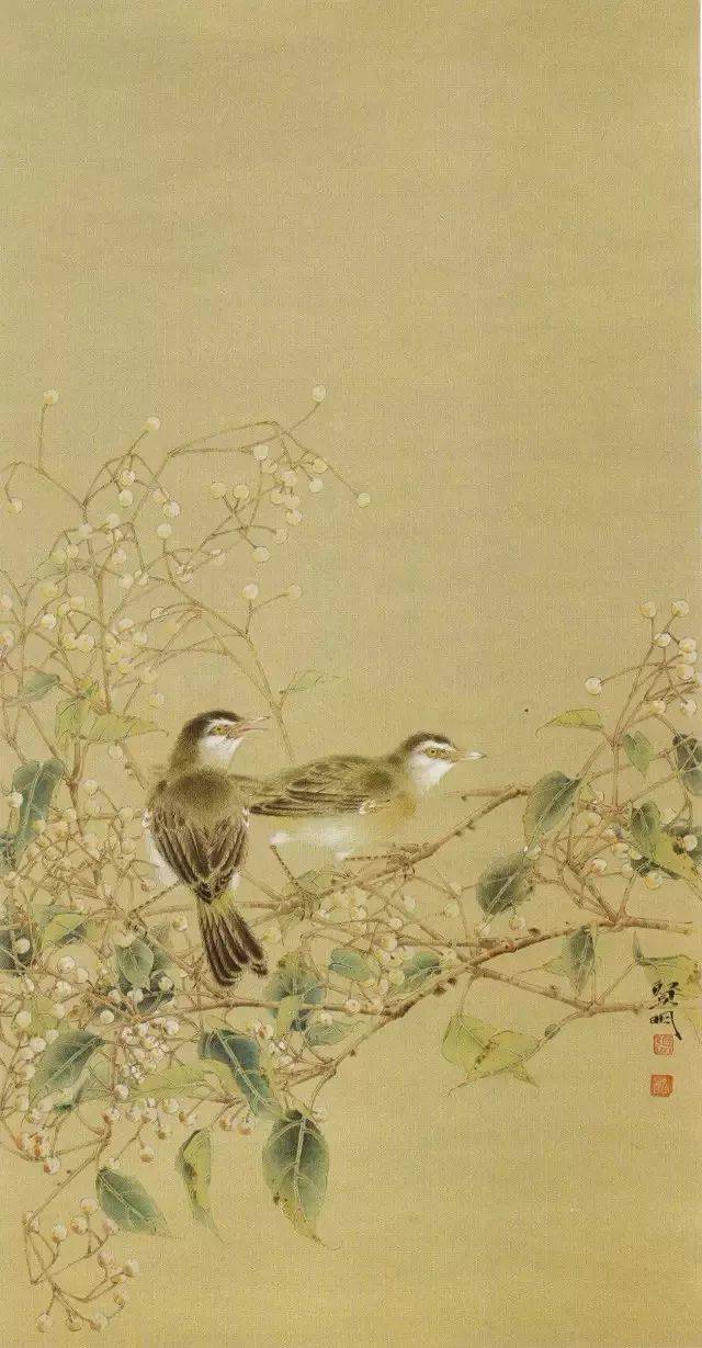 欣赏| 张贤明工笔花鸟画74图,高古典雅,又具现代审美追求!