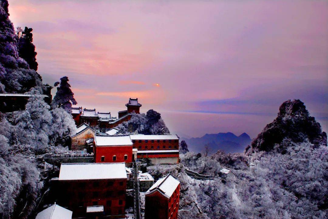 就在本周武当山绝美雪景惊艳你的整个冬季