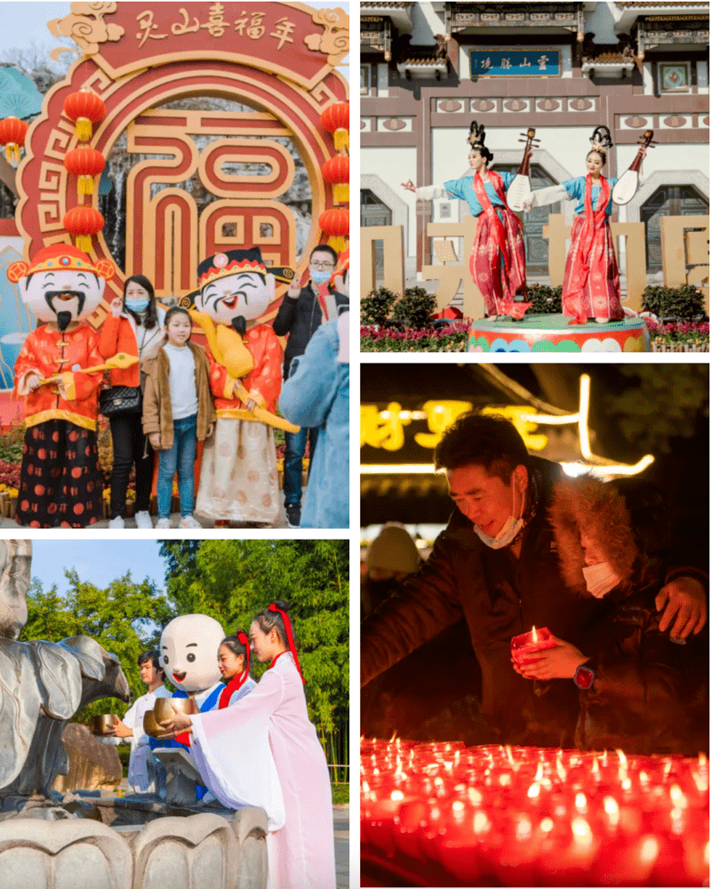 山水自驾推荐无锡灵山拈花湾跨年特惠穿太湖时空隧道来拈花湾流星许愿