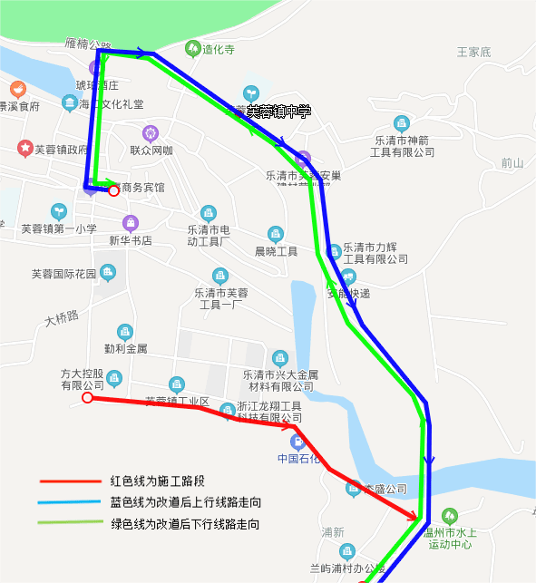 乐清27路公交车路线图图片