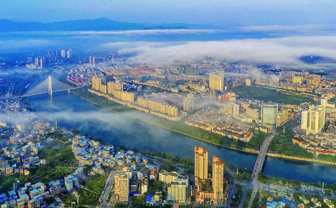 广西百色市全景图图片