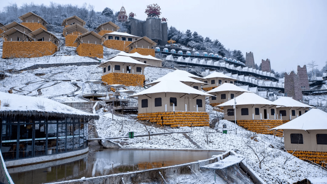 下雪啦北川初雪如約而至雪景先睹為快