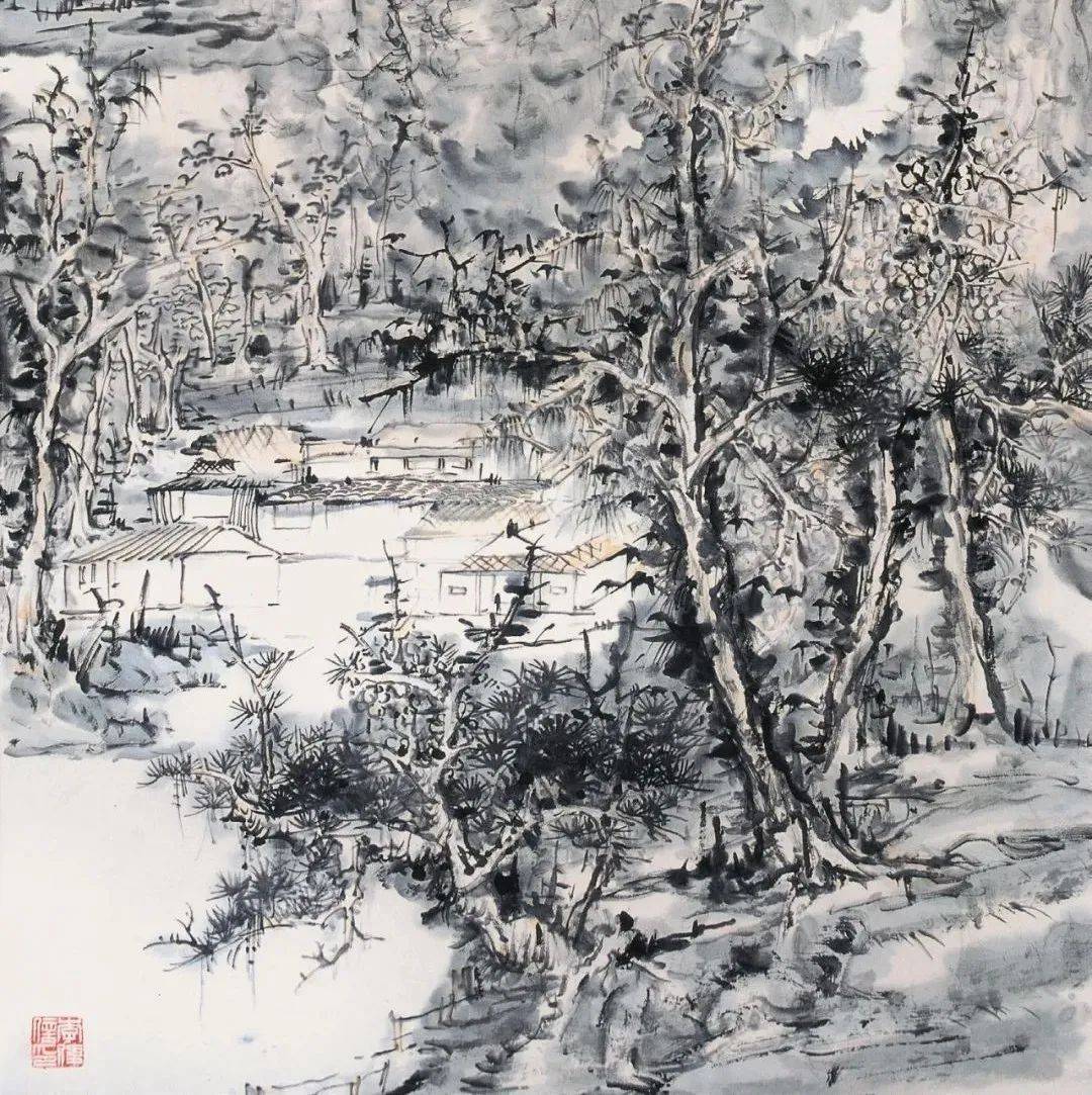 山水誌丨当代中国山水画九人展（第二回）参展画家•李伟_艺术界_美术家协会_绘画