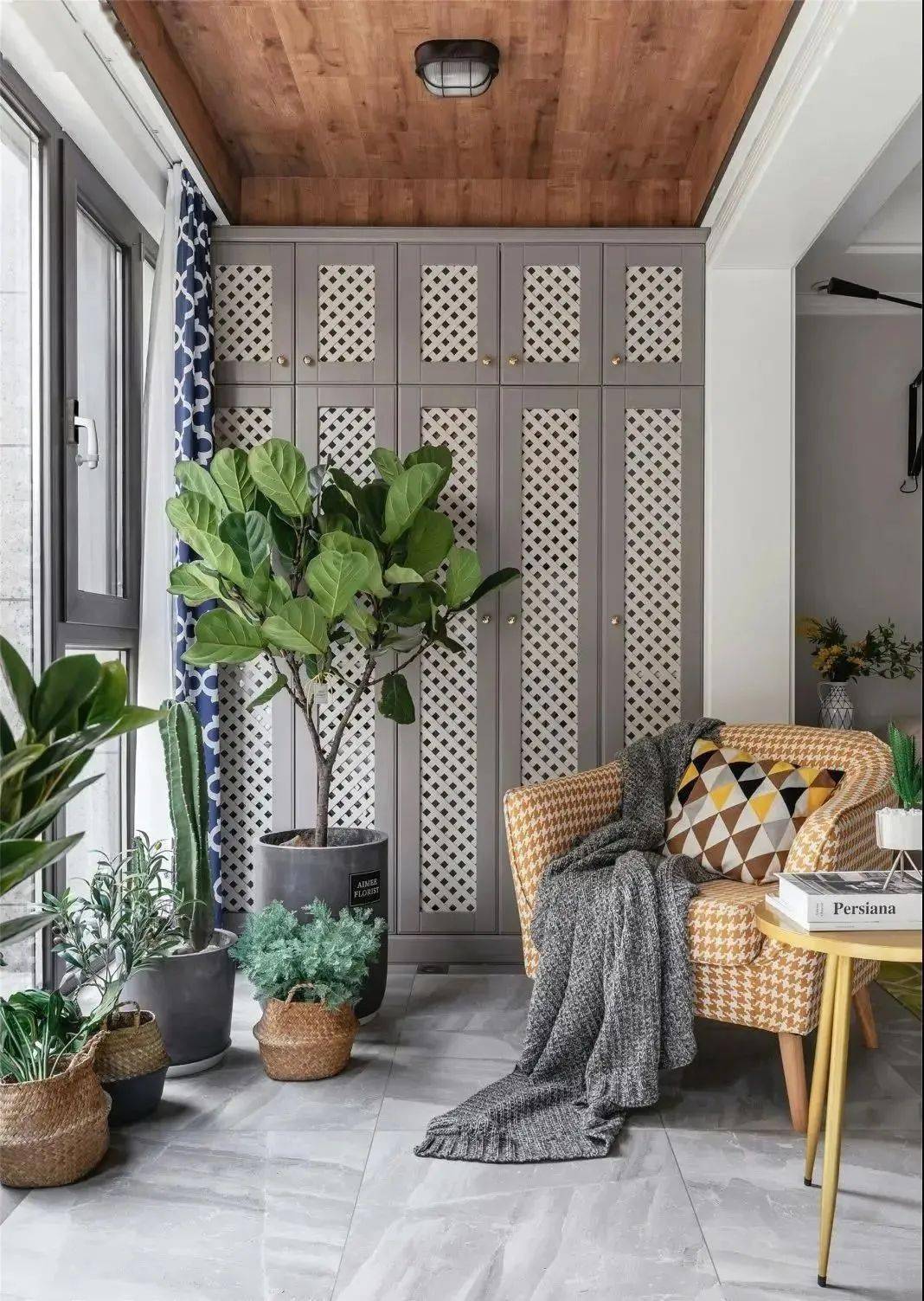 阳台打通后试试这样去设计,瞬间多了10㎡,好看又好用_空间_柜子_工作