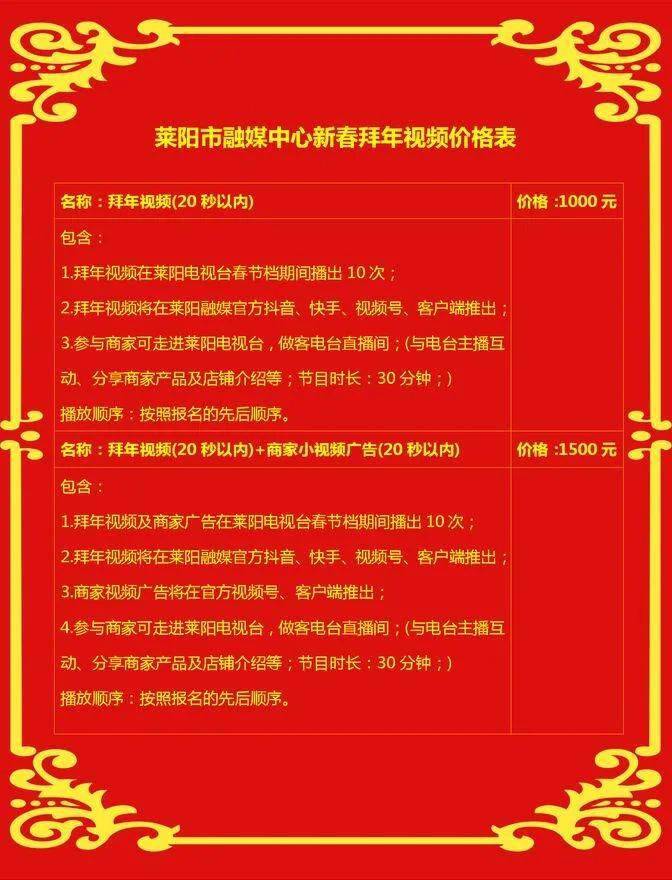 【商家招募】超燃！莱阳融媒2022新春拜年视频火热征集中！千万不要错过……