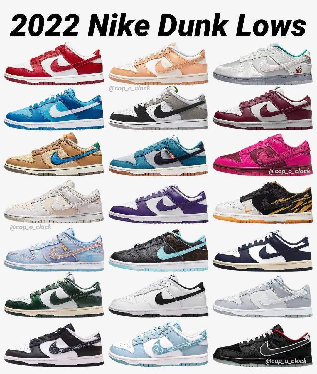 20多双dunk新款提前曝光明年又是一段热门配色和联名nike又开始玩起