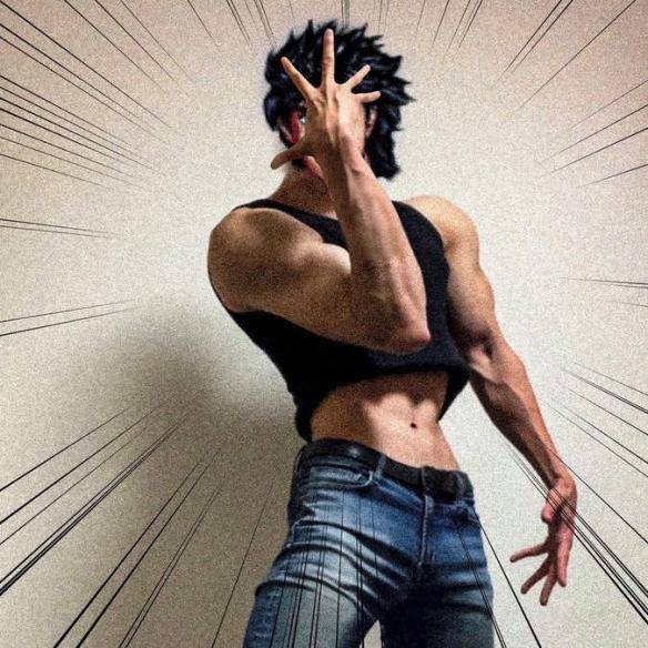 完美的jojo身材jojo真人版走红180cm体脂12