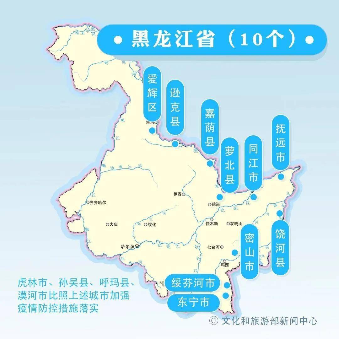 暂停|七省区62城市暂停陆地边境口岸城市跨省团队旅游