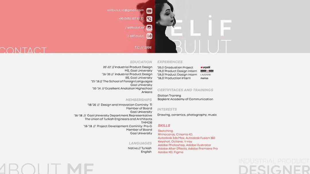 作品集排版个人简介页如何个性化展示