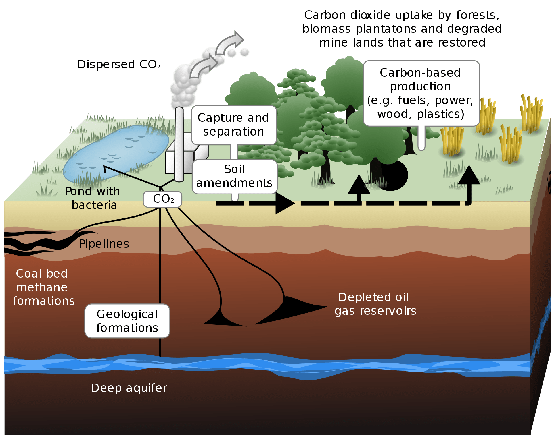 又能多采油,又能封存温室气体的巧思,因此也成为了二氧化碳被收集之后