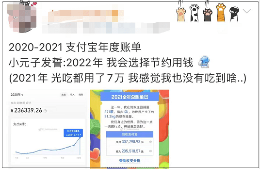 2021你花了幾十萬微信支付寶年度賬單出爐網友我又憑空造錢了