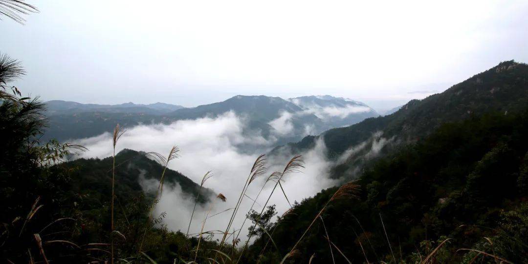 山中秀峰林立,潭瀑叠藏,风景奇丽.