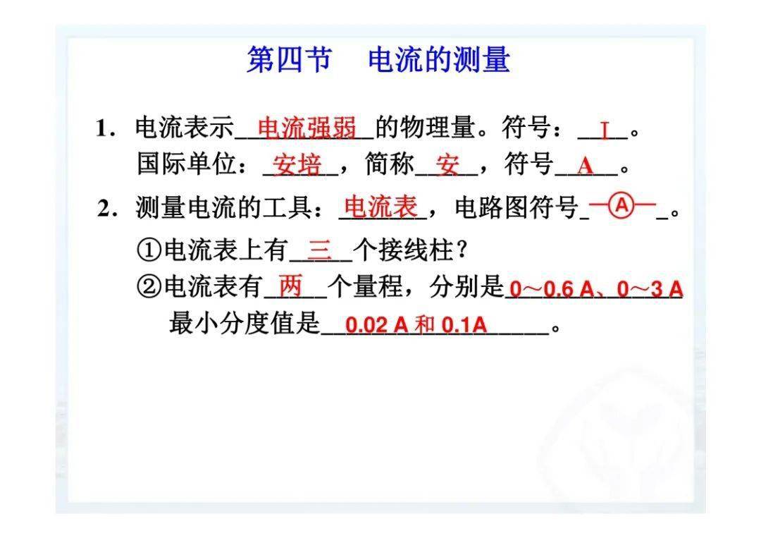 资料|初三上册期末物理知识点汇总