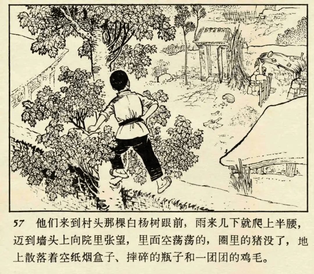 连环画小英雄雨来他为了掩护交通员不幸被敌人捉住
