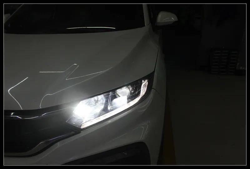 本田xrv大灯故障直接升级龙版led透镜