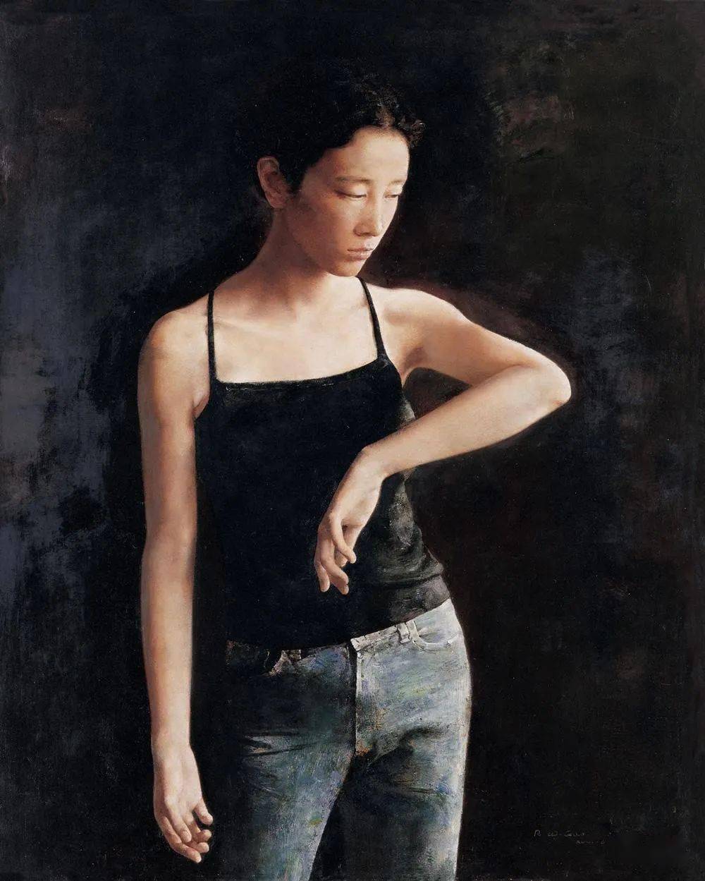 优雅的姿态——郭润文笔下的女性肖像_cm_油画院_芥子园