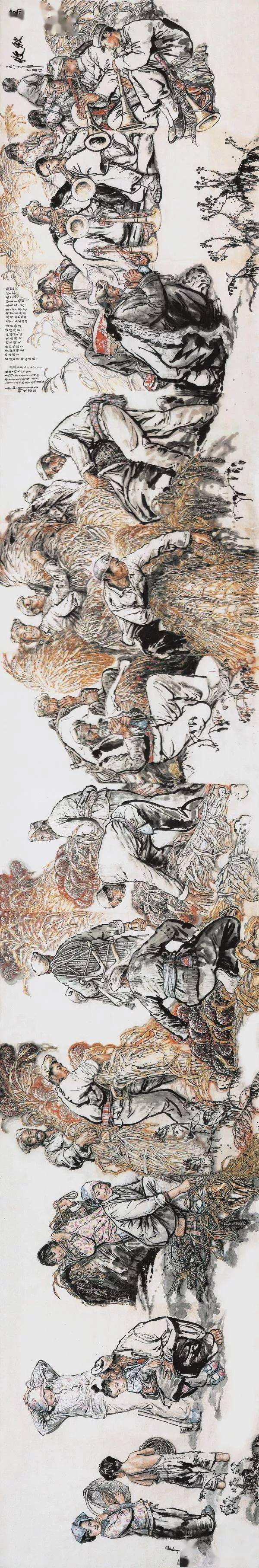 中国写生绘不尽的黄土情中国人物画大师刘文西作品附精彩局部