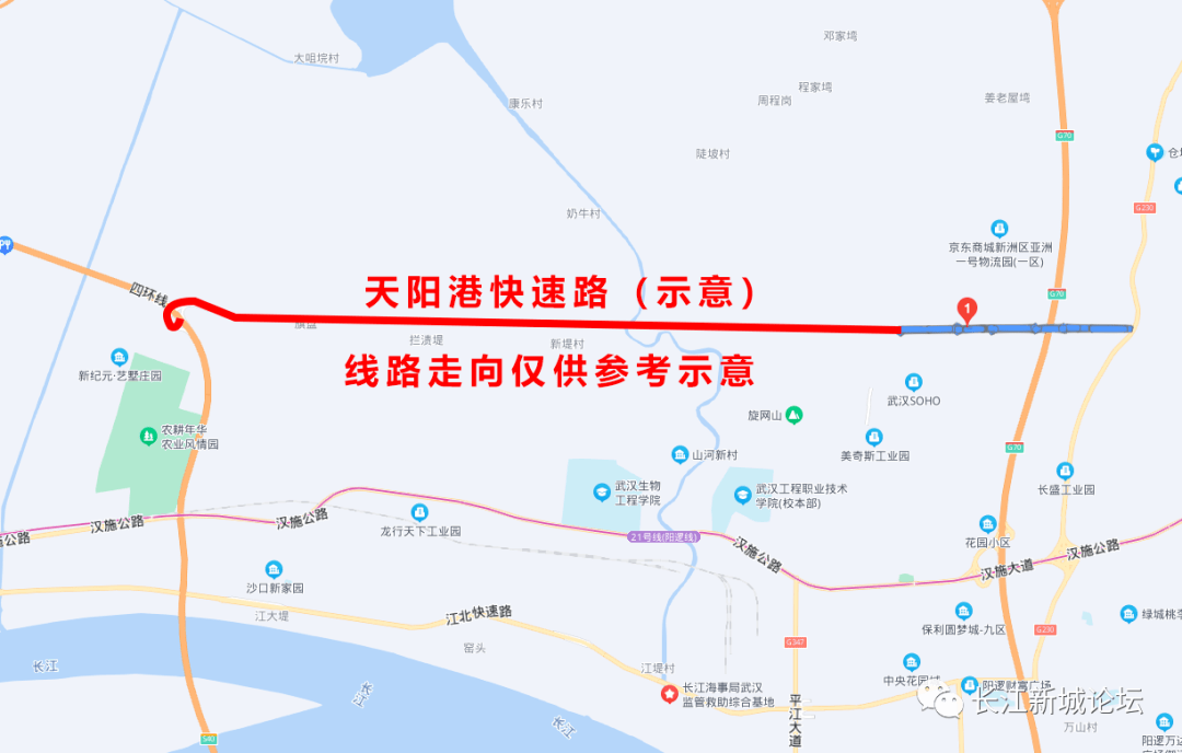 阳逻线线路图图片