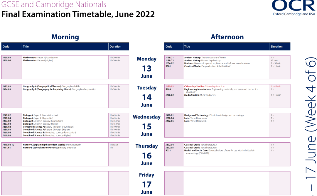 进行|最新官方反馈！2022年夏季A-level/GCSE考试将如期举行！（附考试时间表）