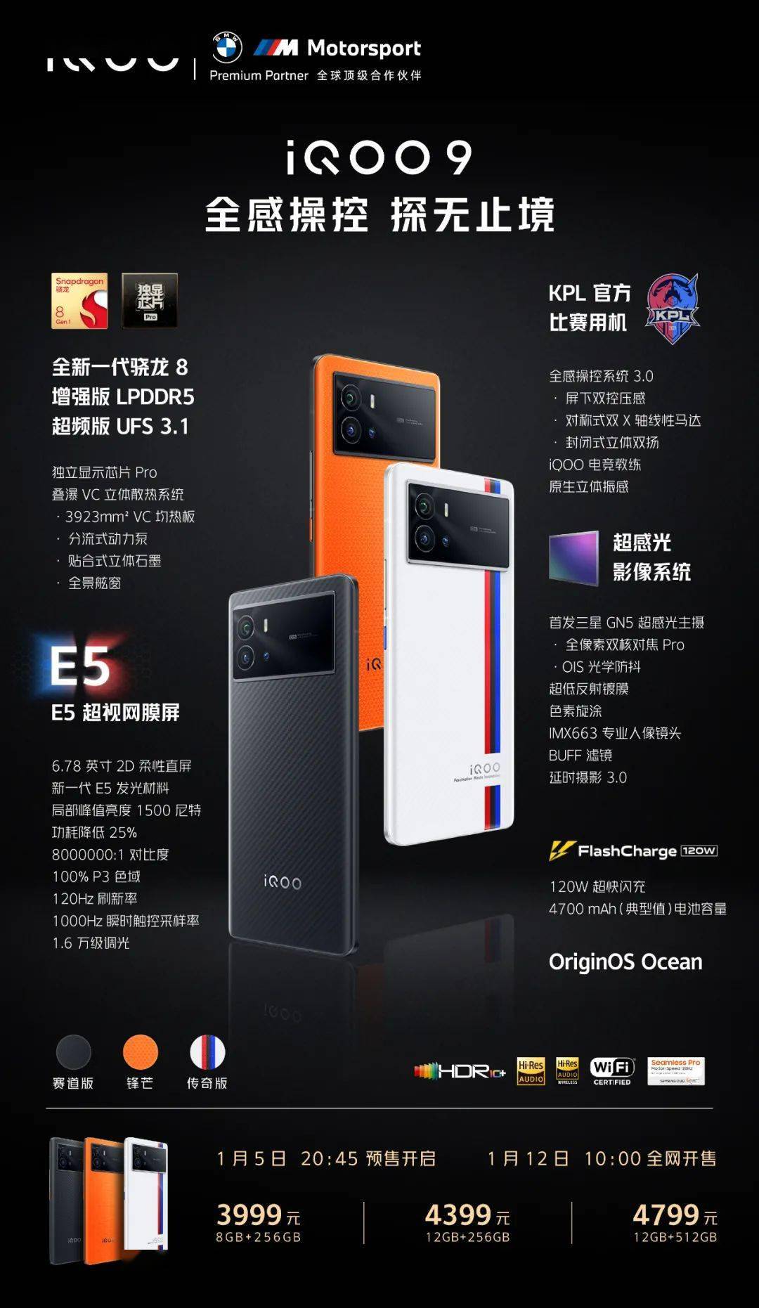 【行情】3999起iQOO9/Pro首销战报出炉 10秒销售额破亿元